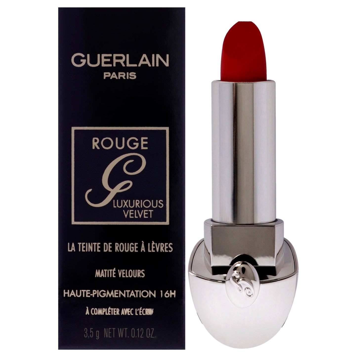Rouge G Luxurious Velvet Matte Lipstick - 510 Rouge Red by Guerlain for Women - 0.12 oz Lipstick