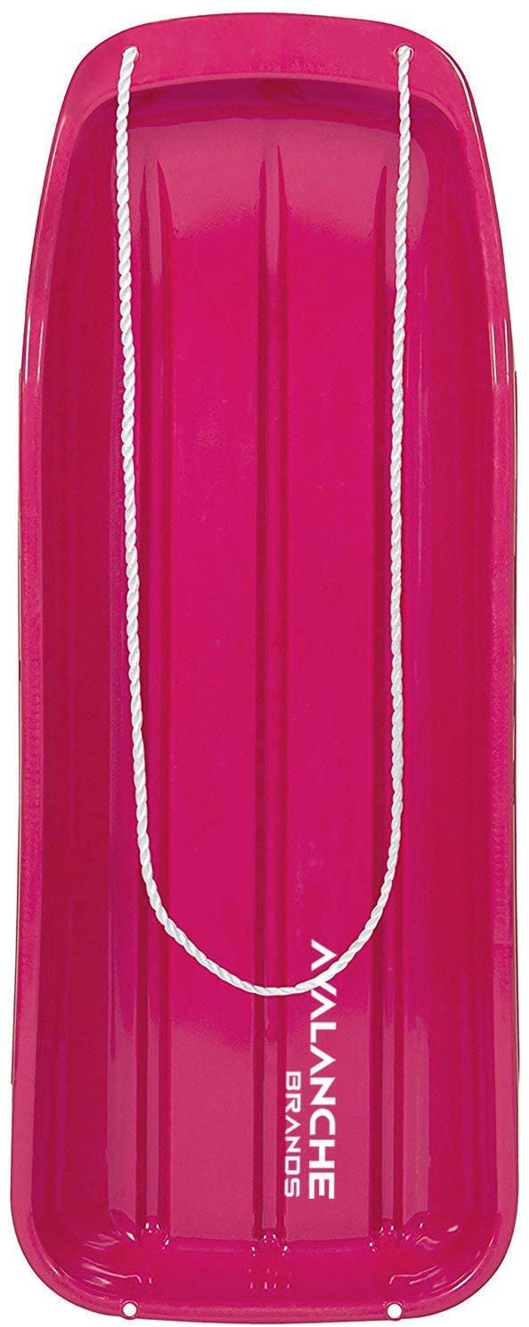 Classic Downhill Toboggan Snow Sled Includes Pull Rope and Handles (35") - Tadpole