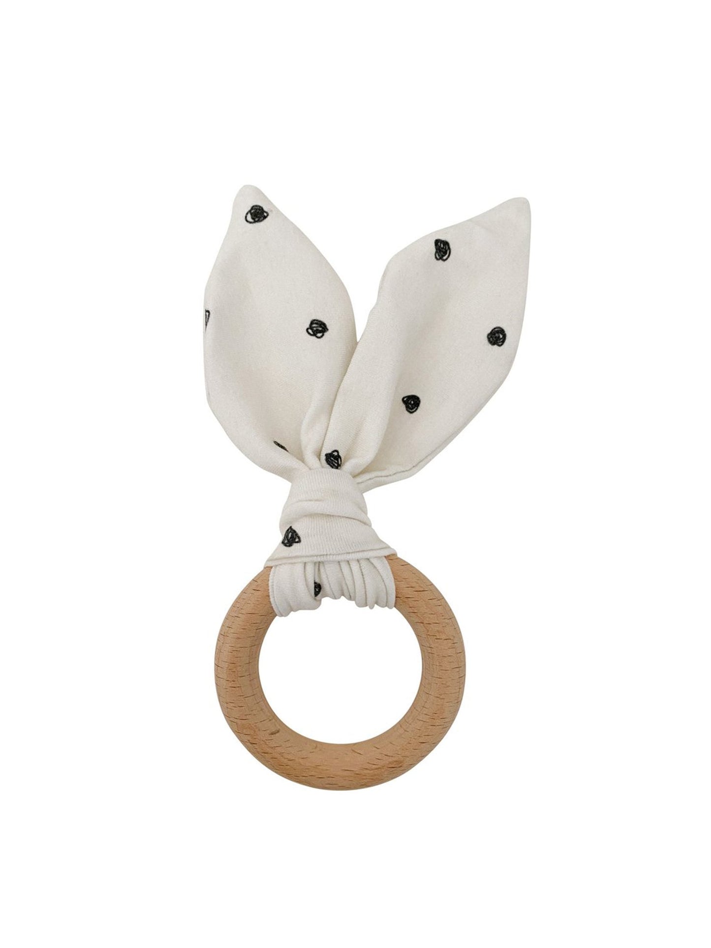 Crinkle Bunny Ears Teether Ring