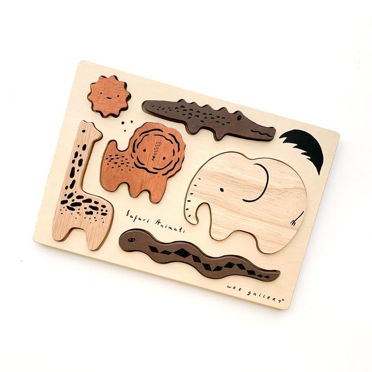 Wee Gallery Wooden Tray Puzzle - Tadpole