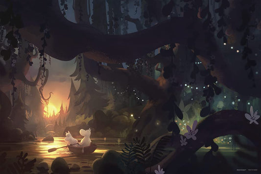 YANOMAN 10-1412 Jigsaw Puzzle Moomin Rowing Silently 1000 Pieces