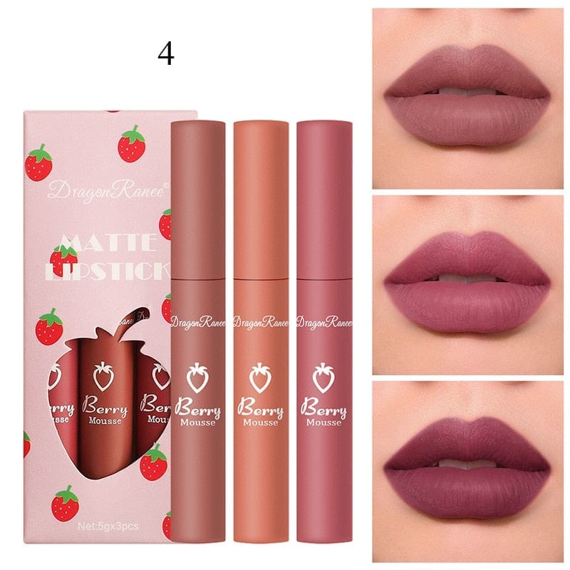 6 Pieces Lip Gloss Stain Long Lasting Liquid Lipstick Fashion Makeup