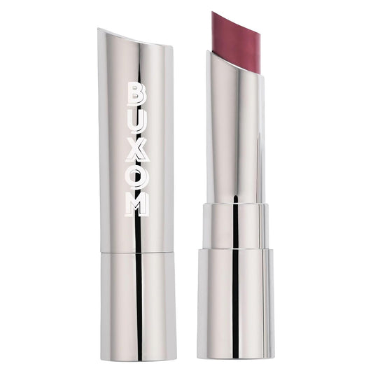 Buxom Full-On Plumping Satin Lipstick, Formulated with Hyaluronic Acid & Sunflower Wax, Moisturizing Creamy Lipstick, Satin Finish, Weightless