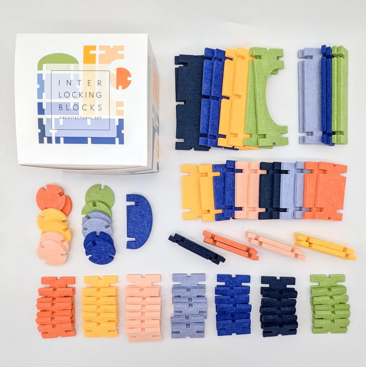 Architectural Interlocking Blocks Set