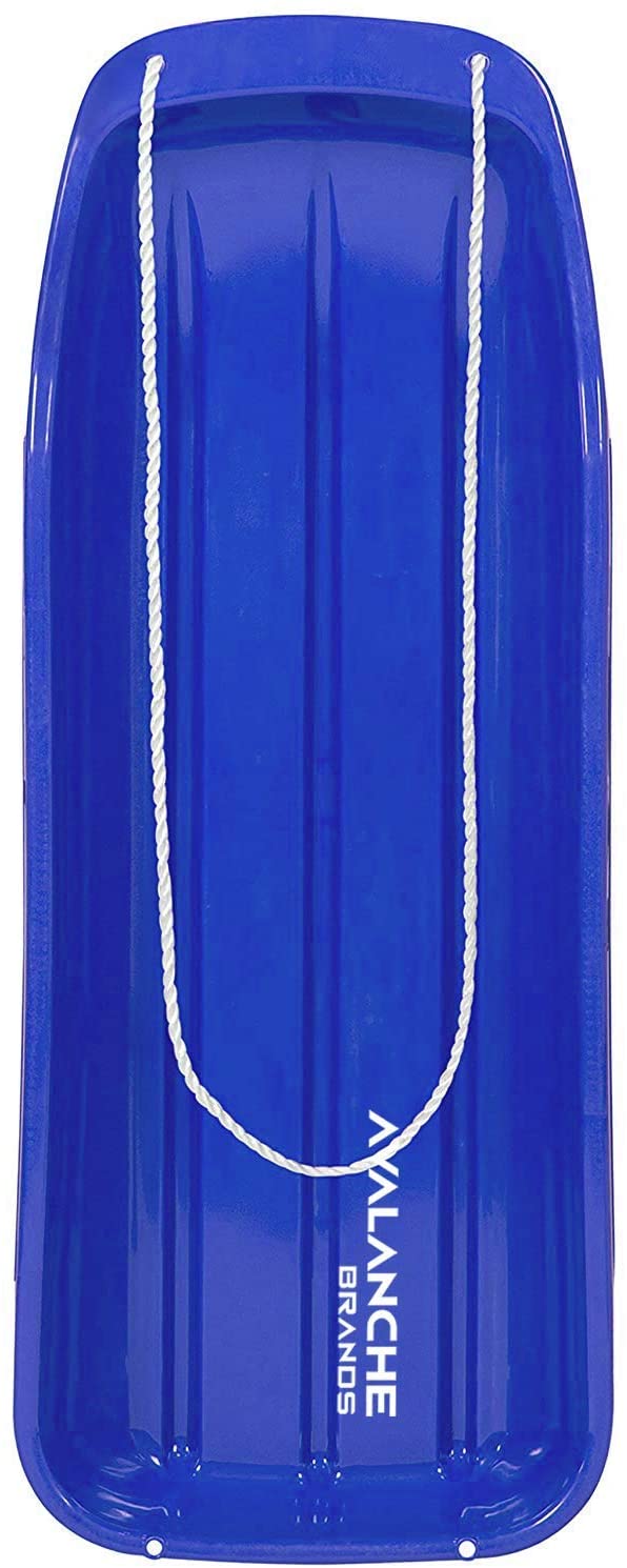 Classic Downhill Toboggan Snow Sled Includes Pull Rope and Handles (35") - Tadpole