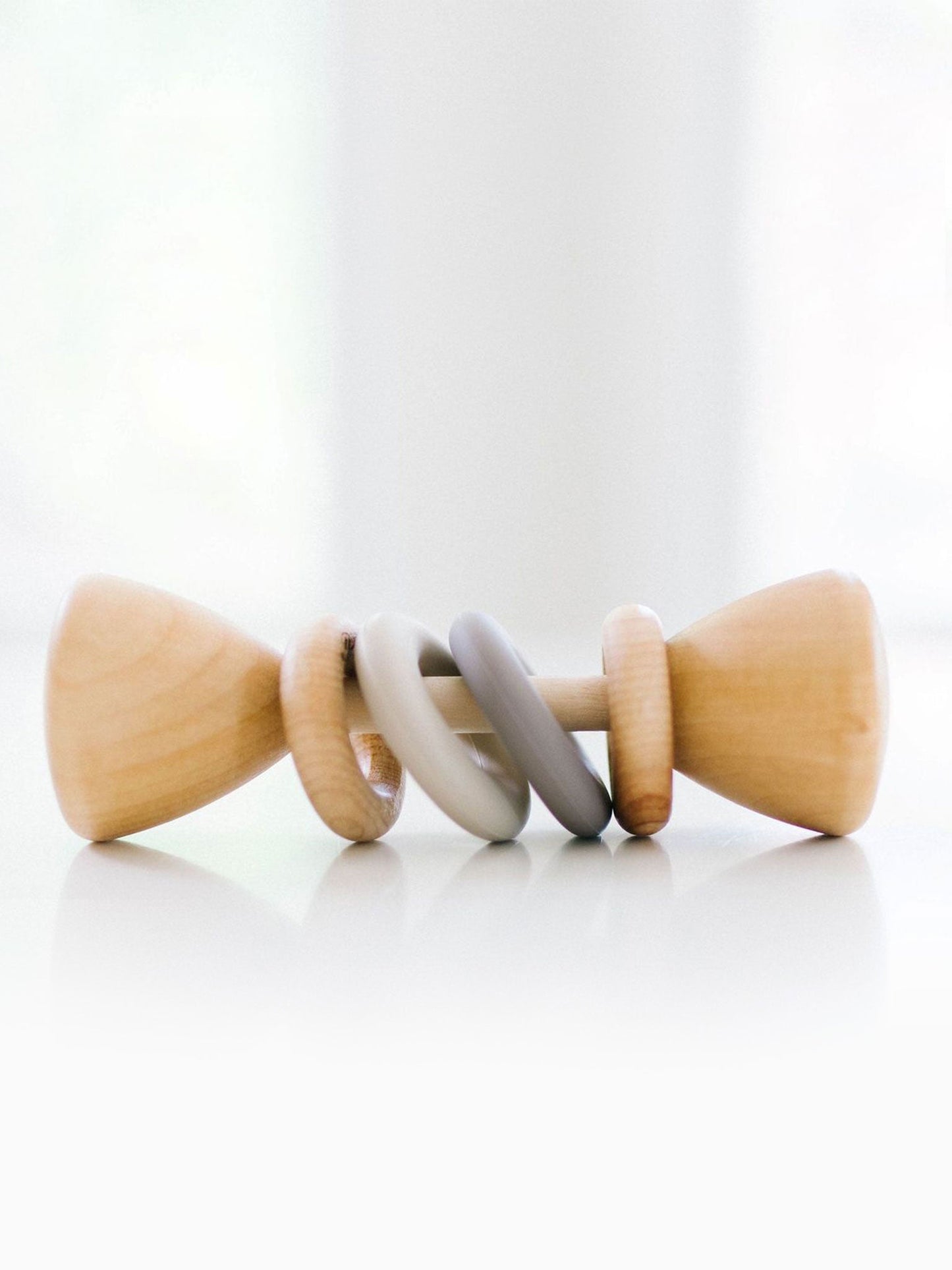 Silicone + Wood Rattle