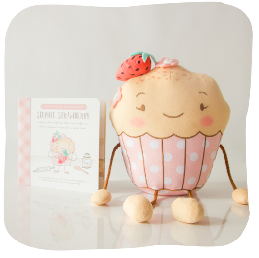 Snuggle Muffins Stephie Strawberry Book & Snuggler Set